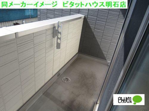 明石市鷹匠町アパート バルコニー