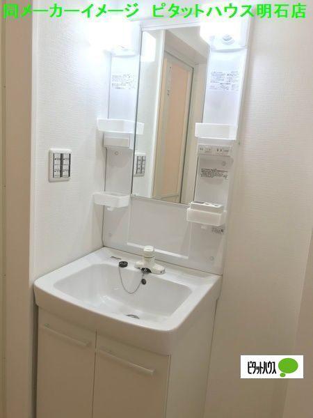 明石市魚住町清水アパート 洗面