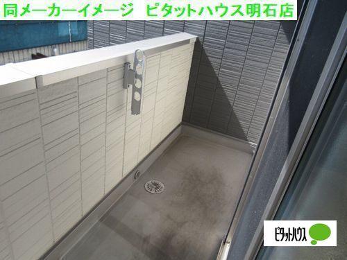 明石市上ノ丸アパート バルコニー