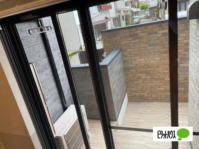 明石市別所町アパート バルコニー