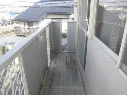 明石市朝霧南町アパート バルコニー