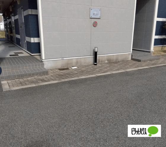 明石市藤江アパート エントランス