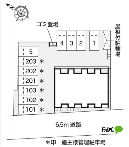 明石市中朝霧丘アパート 地形図・案内図