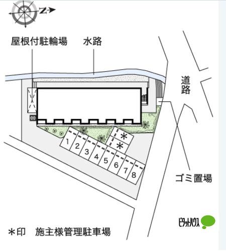 明石市大久保町谷八木アパート 地形図・案内図