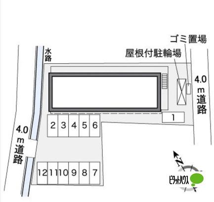 明石市大久保町江井島アパート 地形図・案内図