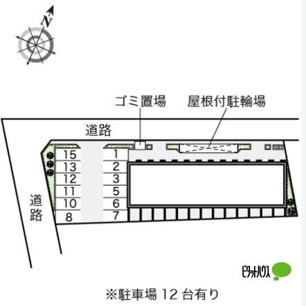 明石市大久保町森田アパート 地形図・案内図