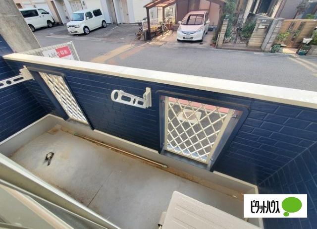 明石市大久保町谷八木アパート バルコニー