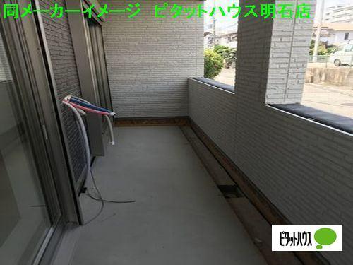 明石市魚住町西岡アパート バルコニー