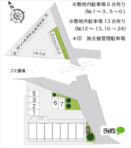 神戸市西区北別府マンション 地形図・案内図