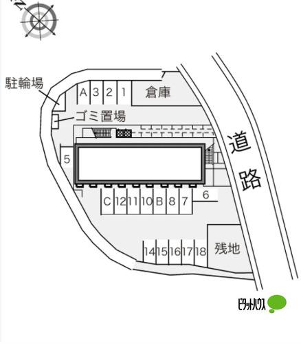 神戸市西区伊川谷町別府マンション 地形図・案内図