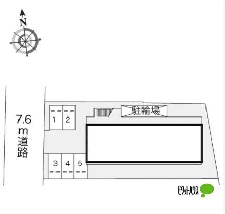 レオパレスリスペクト 地形図・案内図