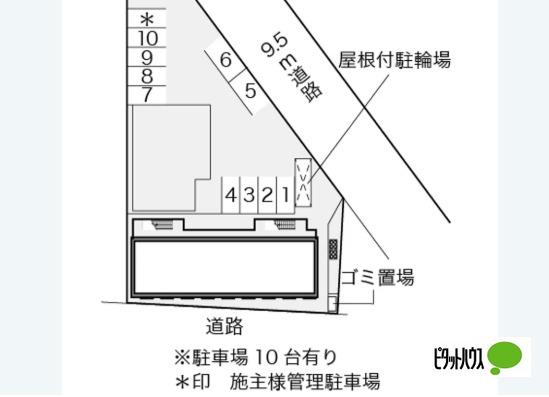 明石市松江アパート 地形図・案内図