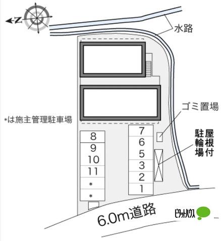 明石市二見町東二見アパート 地形図・案内図
