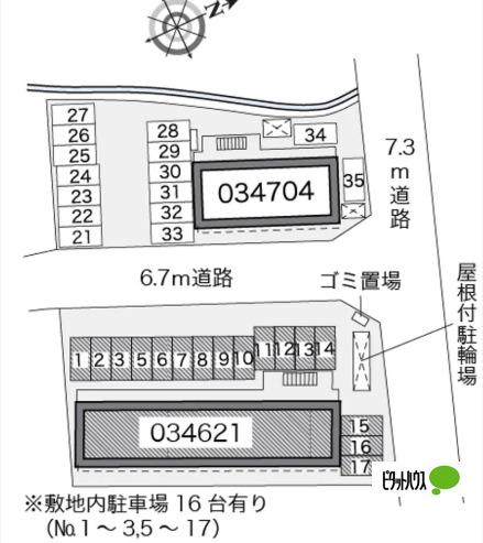 明石市大久保町西島アパート 地形図・案内図