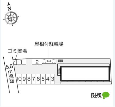 明石市大久保町西島アパート 地形図・案内図