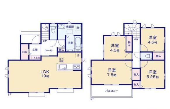 明石市大久保町高丘新築戸建 間取り図画像