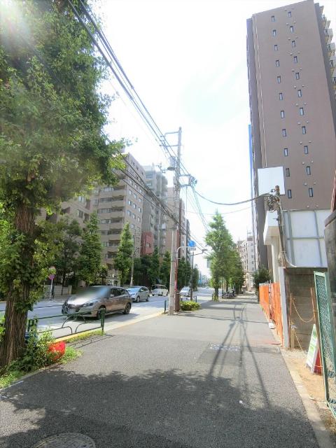 前面道路は幅広にて開放的な住環境です。