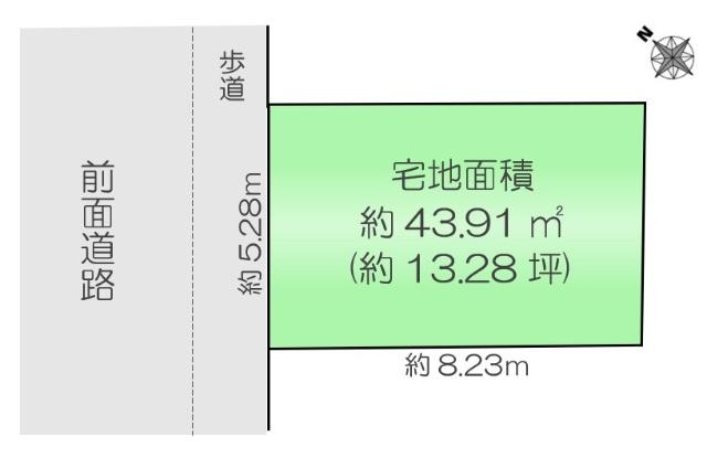 【文京向丘2丁目 条件無売地】 区画図