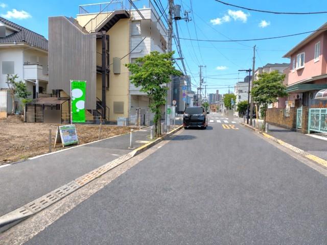 【葛飾東金町3丁目 売地】 前面道路含む現地写真