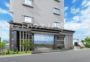 大阪市東淀川区西淡路マンション エントランス