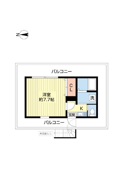 桜桃梅ビル（401） 間取り図画像