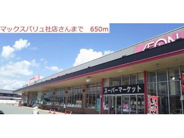 マックスバリュ社店：650m