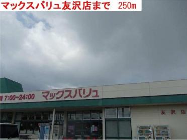 マックスバリュ友沢店：250m