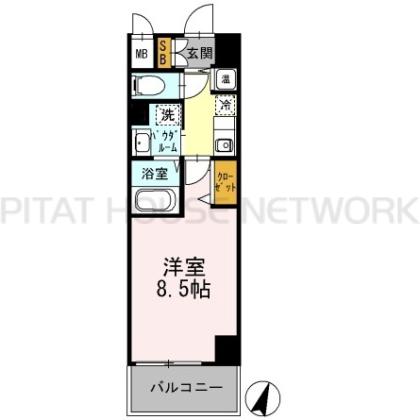 カスタリア三宮 間取り図写真