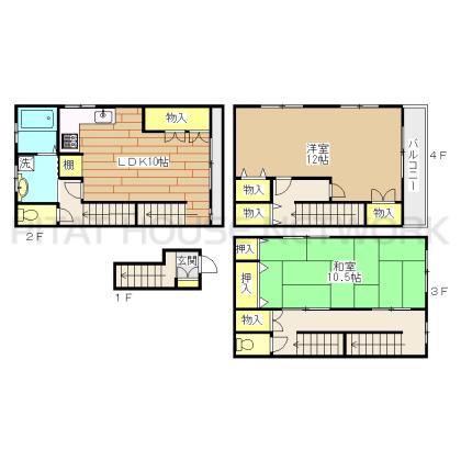 神戸市東灘区住吉宮町マンション 間取り図写真