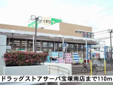 ドラッグストアサーバ宝塚南店：110m