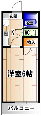 リバティー壱番館（401） 間取り図画像