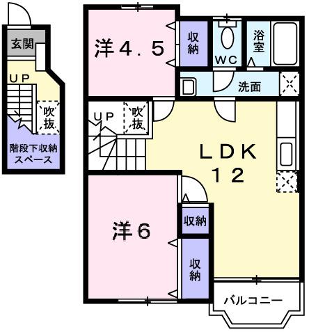 ウエストウッド（202） 間取り図画像