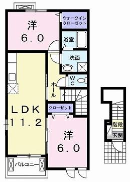 ベル　アンジュ（201） 間取り図画像