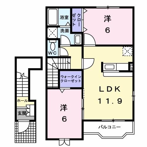ポライトリー　ガーデンＢ棟（203） 間取り図画像
