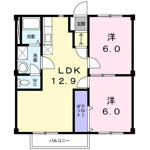 エスポワール新在家（105） 間取り図画像