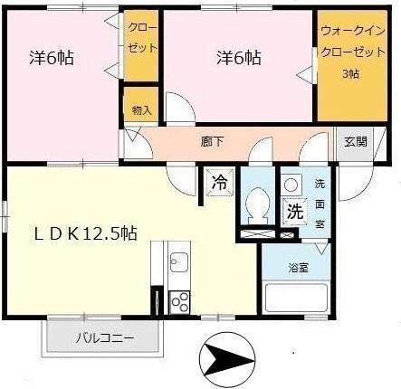 シャノン（201） 間取り図画像