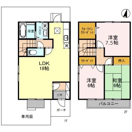 パストラルコート（101） 間取り図画像
