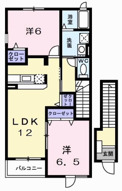 ラッフィナート・カーサ参番館（201） 間取り図画像