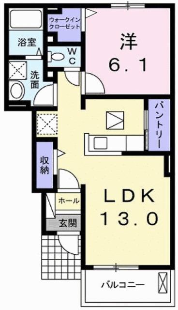 ラボールⅡ（102） 間取り図画像