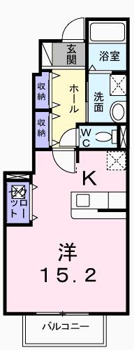 カーサ　エレガンテ　Ⅰ（101） 間取り図画像