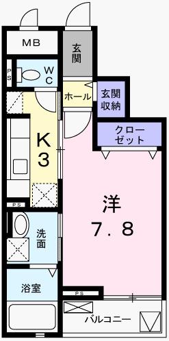 グランアウローラⅧ（303） 間取り図画像