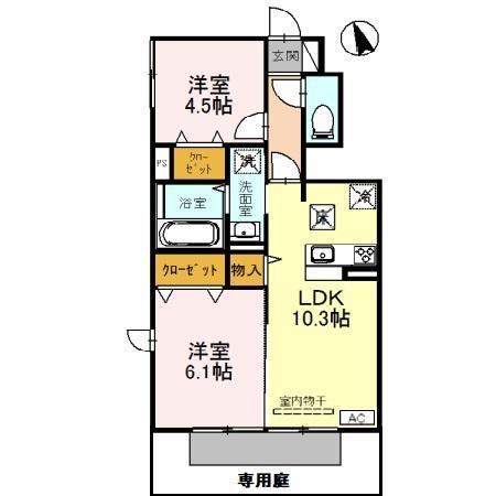 エソラ　ソレーユ田寺東（106） 間取り図画像