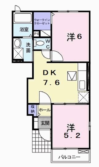 ウッズ・スクエアーＢ（105） 間取り図画像