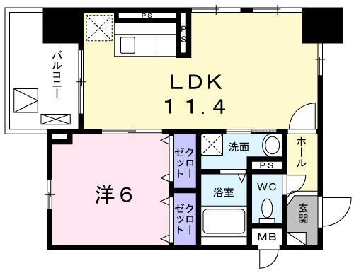 プランドール　コート神戸（504） 間取り図画像