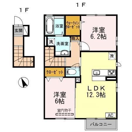 グランツ（201） 間取り図画像