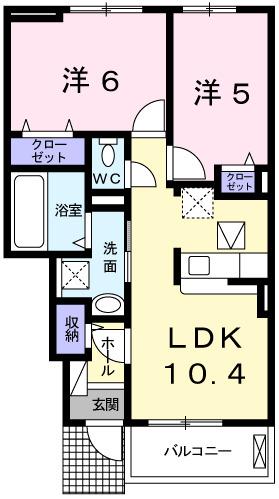 メゾン寺角　Ｅｓｔ（103） 間取り図画像