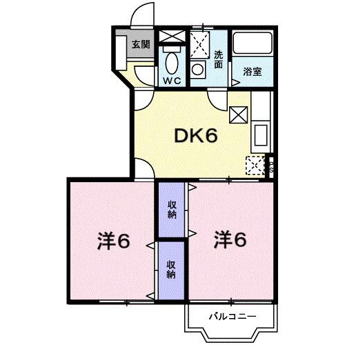 エレガントⅡ（102） 間取り図画像