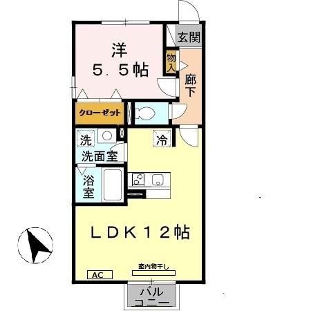 ラ・フォーレ名倉（205） 間取り図画像