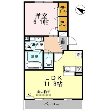 グランソレイユ南多聞台（202） 間取り図画像