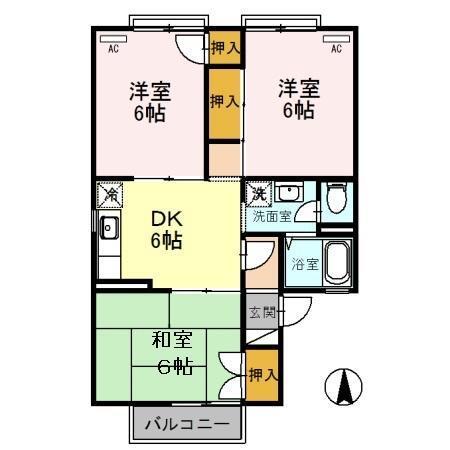 ルナメゾン（201） 間取り図画像